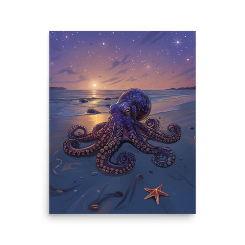 Sunset Serenade of the Octopus