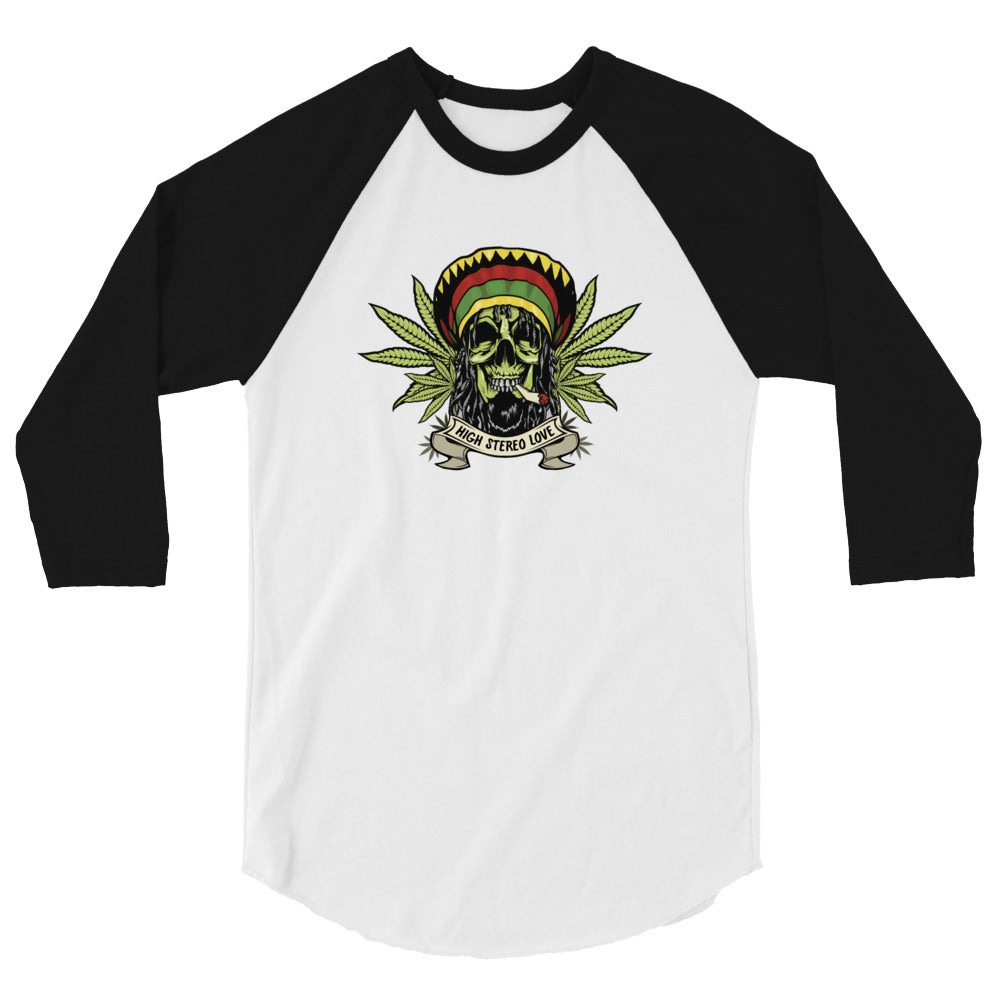 【AMBLER】 I LOVE HOME Raglan Embroidered T-Shirt HSL 3/4 Sleeve Raglan Shirt – High Stereo Love